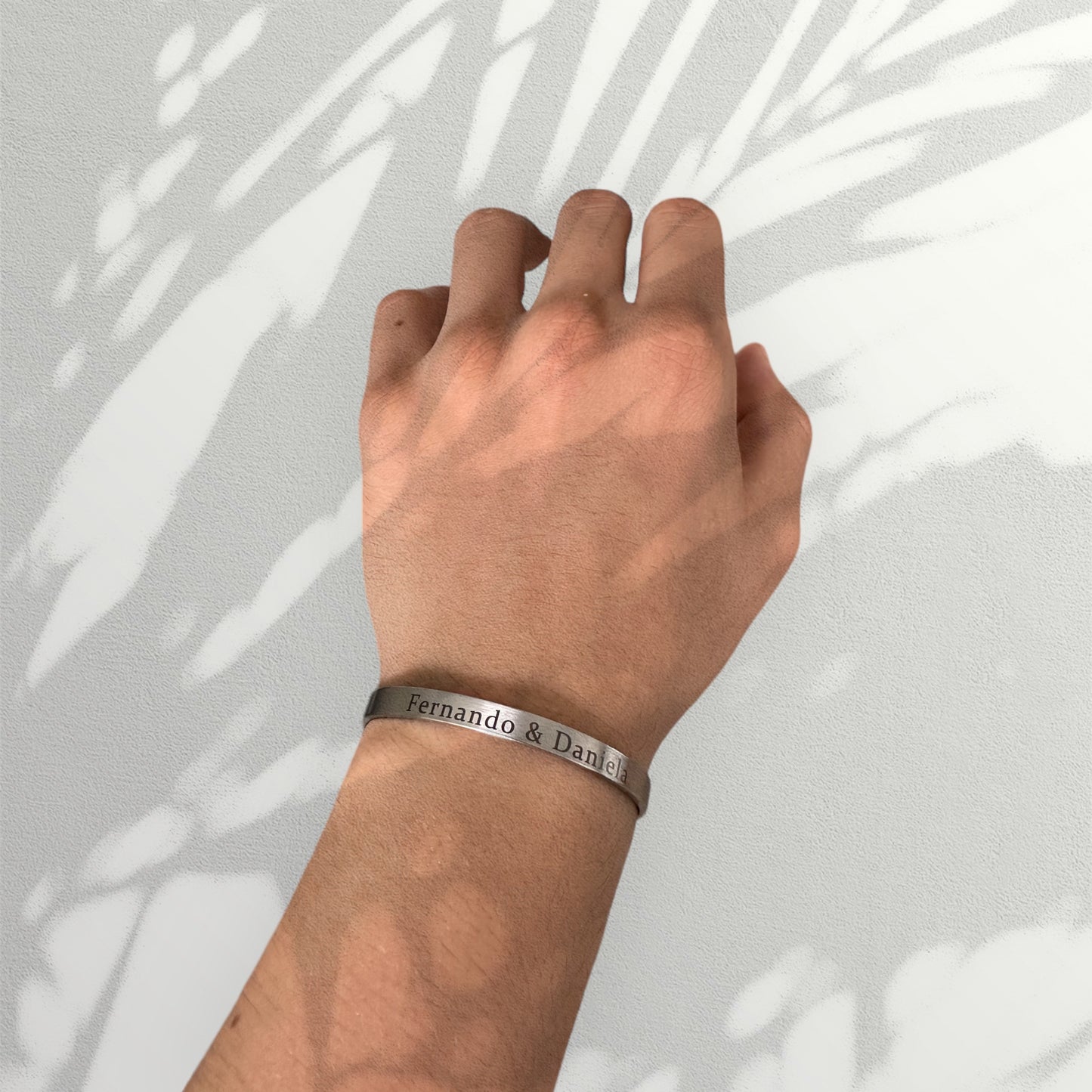 Brazalete Personalizado De Acero Inoxidable
