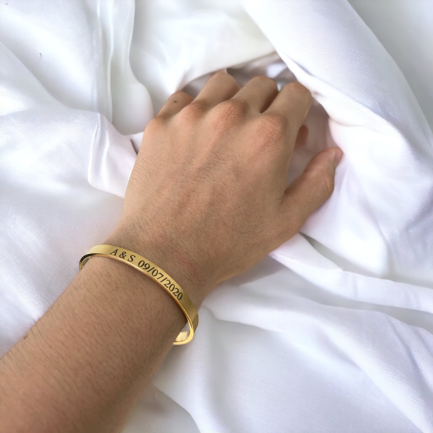 Brazalete Personalizado De Acero Inoxidable