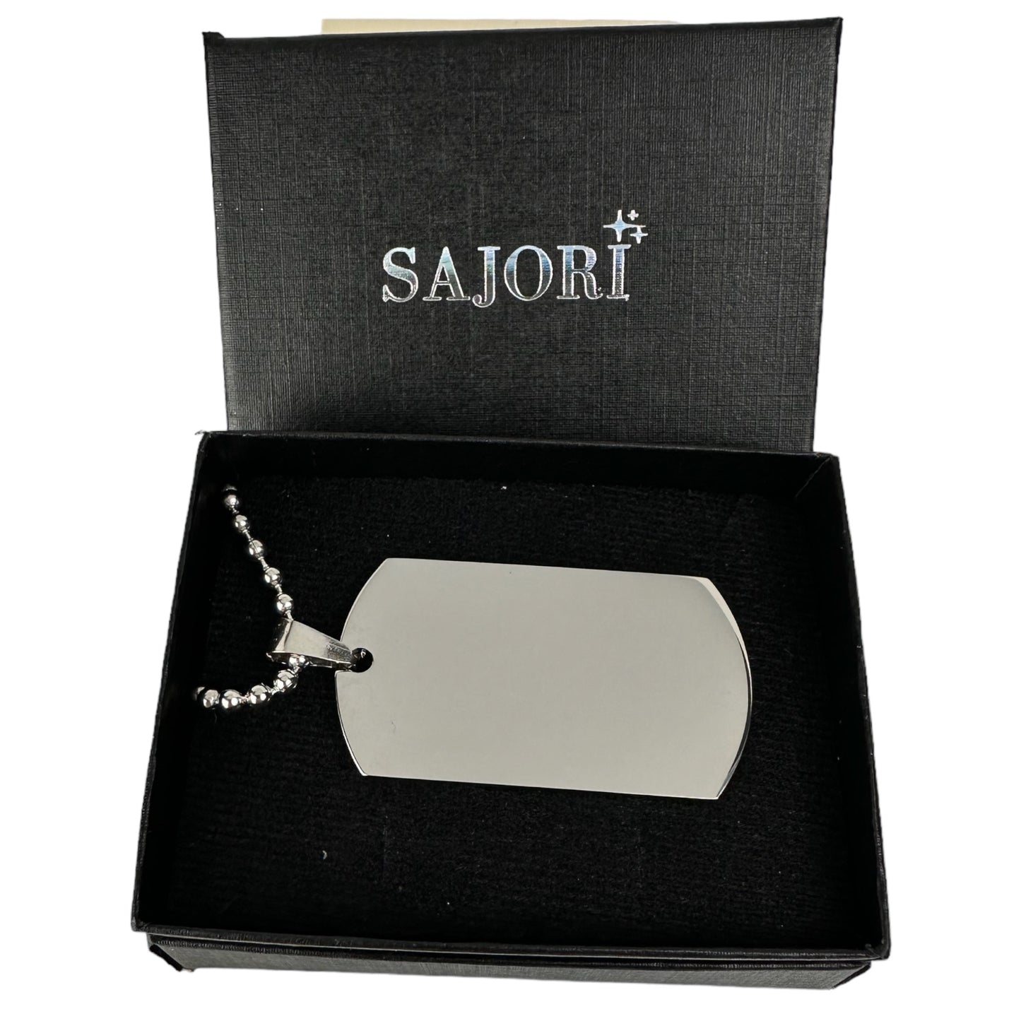 Placa Estilo Militar Acero Inoxidable - Sin Grabado