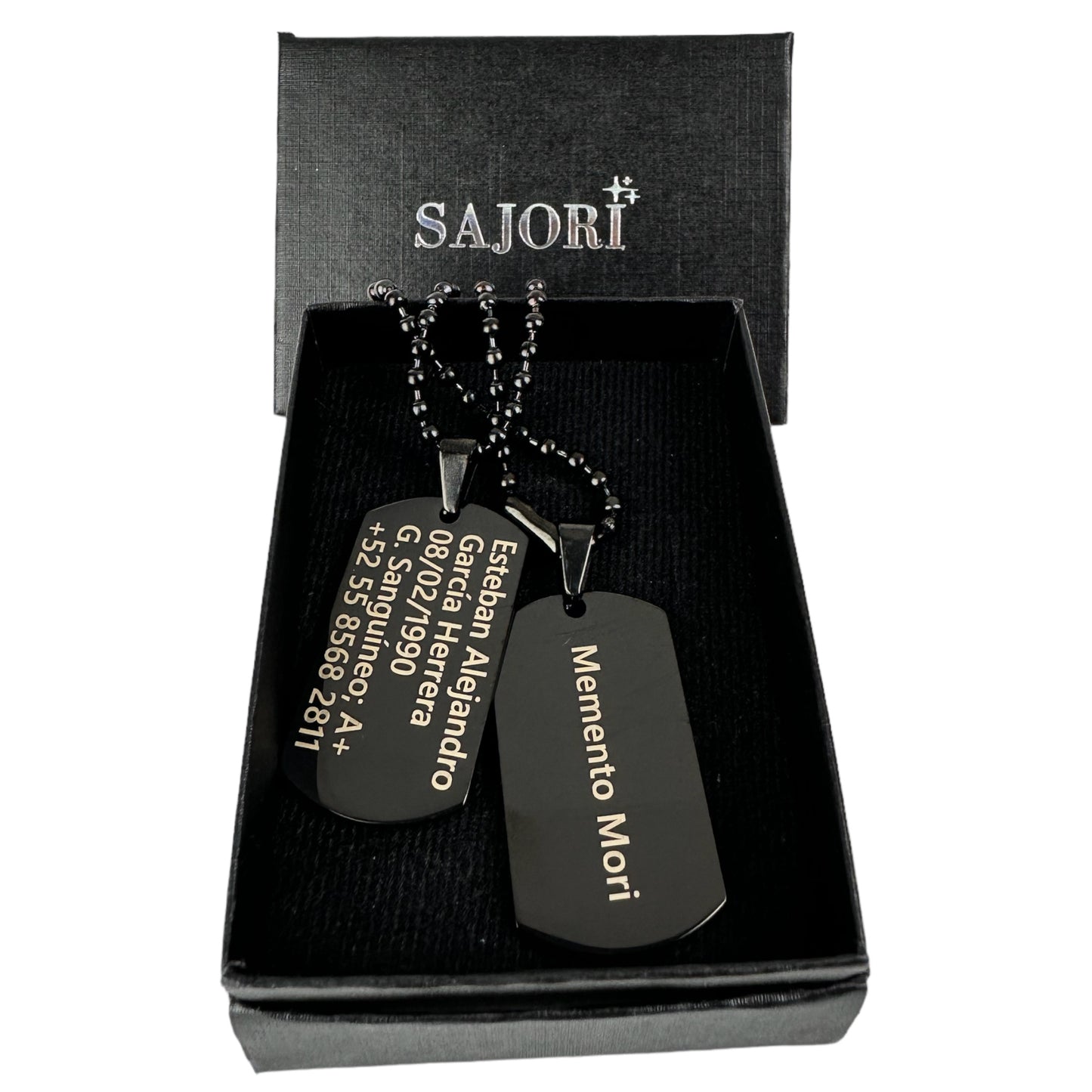 Doble Tag Pequeña Estilo Militar Personalizada