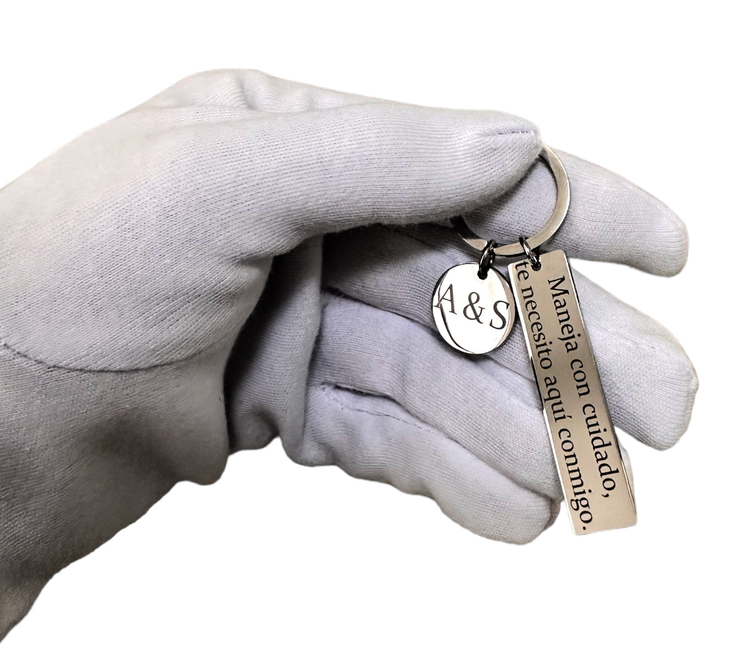 Llavero Barra Personalizado De Acero Inoxidable Fino
